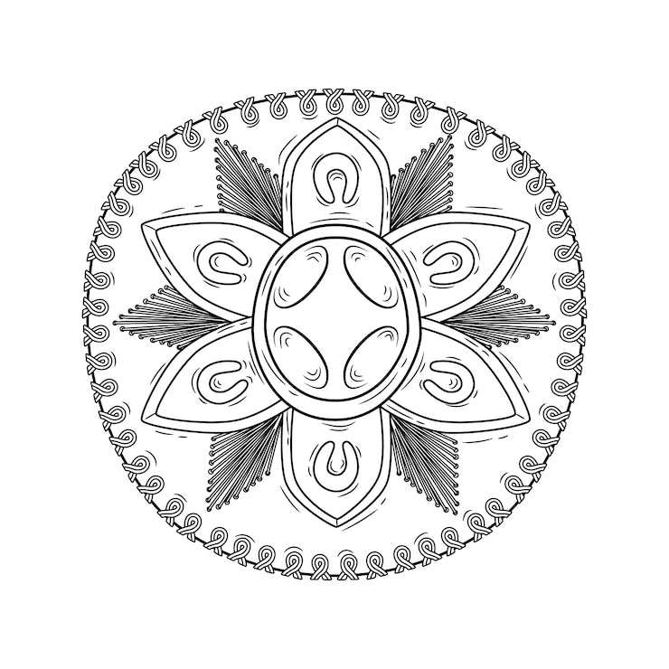 Vector Gratis ilustrasi topi mariachi digambar tangan