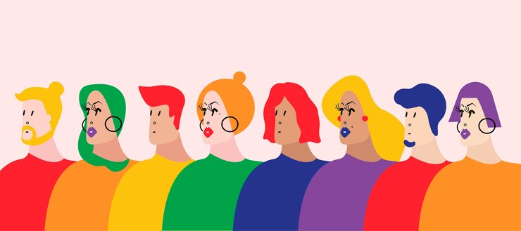 Vector Gratis ilustrasi vektor komunitas queer lgbtq