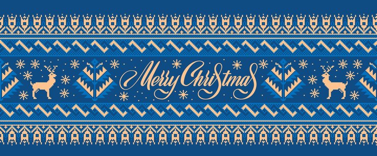 Vector Gratis ilustrasi vektor ornamen pola mulus rakyat ukraina dengan simbol musim dingin dan teks selamat natal elemen perbatasan etnis pola bordir rajutan tradisional ukraina vyshyvanka