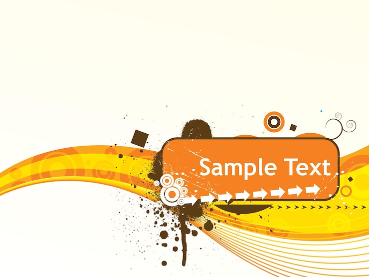 Vector Gratis ilustrasi vektor teks sampel garis gelombang