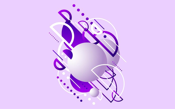 Vector Gratis ilustrasi vektor templat kreatif elemen desain latar belakang ungu modern
