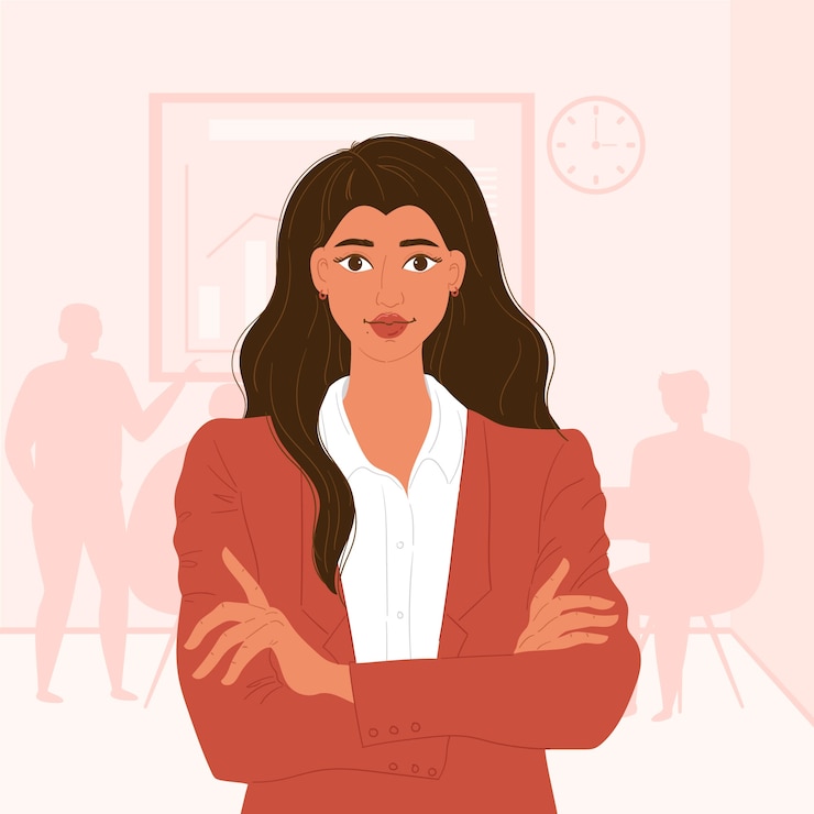 Vector Gratis ilustrasi wanita iran yang digambar tangan