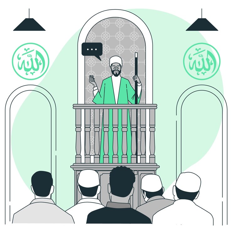 Vector Gratis imam  concept illustration