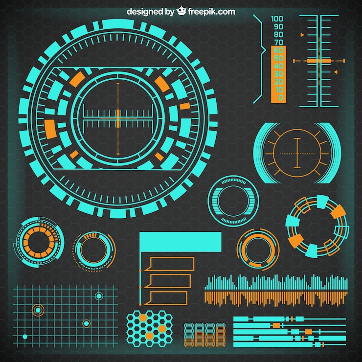 Vector Gratis infografis futuristik