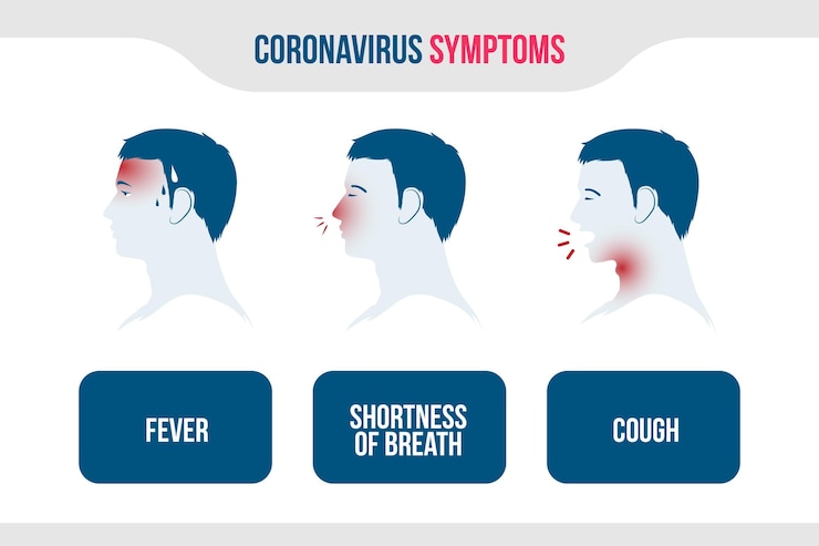 Vector Gratis infografis gejala coronavirus