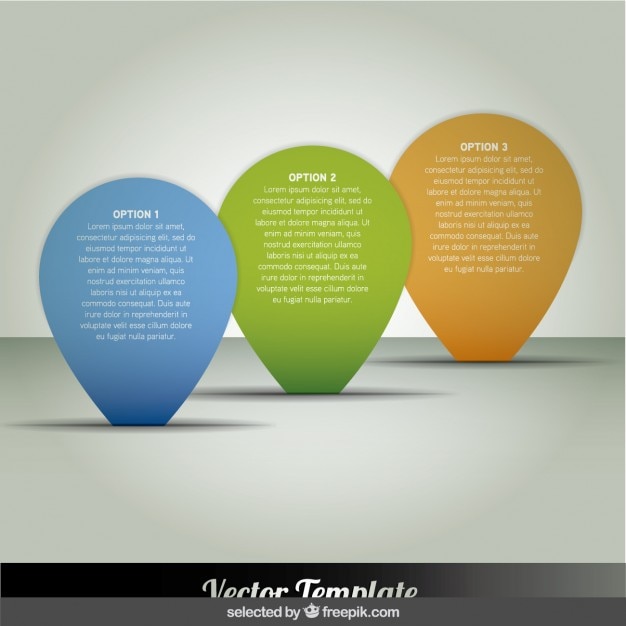 Vector Gratis infografis penunjuk