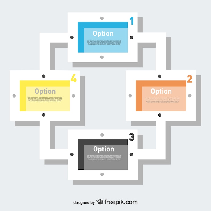 Vector Gratis infografis persegi panjang