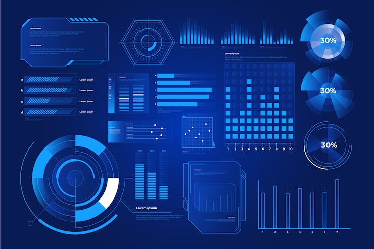 Vector Gratis infografis teknologi futuristik