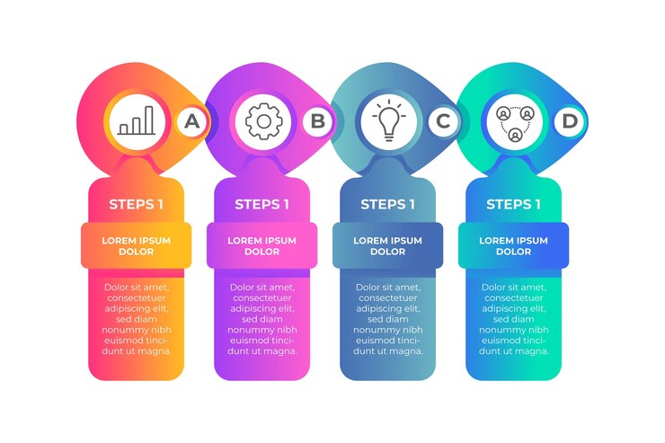 Vector Gratis infographic abstract elements of graph