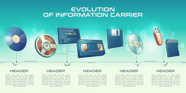 Vector Gratis information carriers technologies progress 
