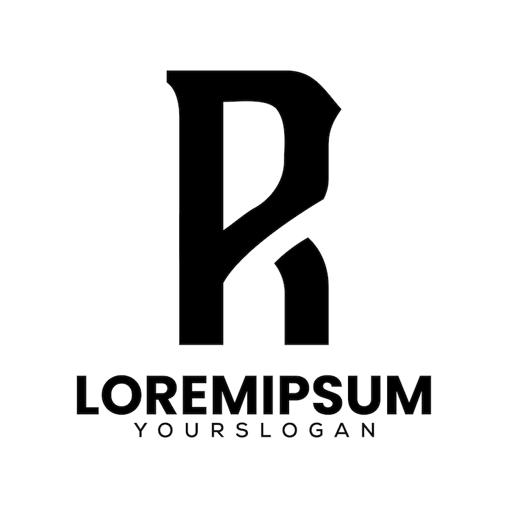 Vector Gratis initials letter r logo design
