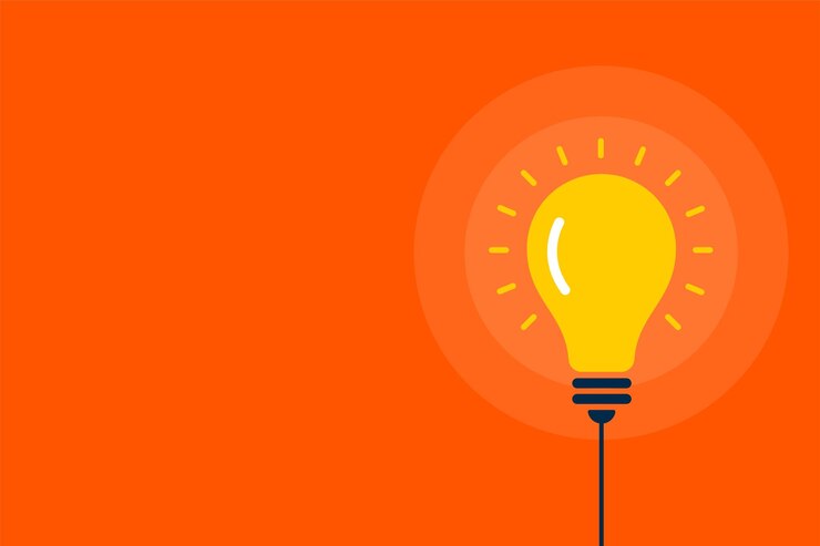 Vector Gratis innovative energy idea concept with glowing light bulb vector
