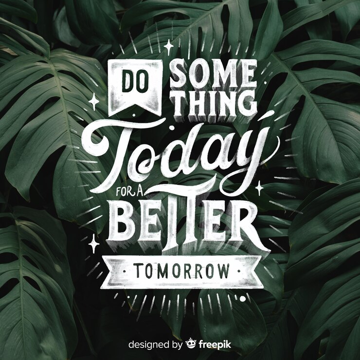 Vector Gratis inspirational lettering text background with photo