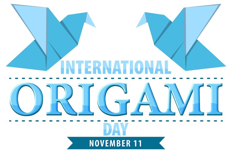 Vector Gratis international origami day banner design