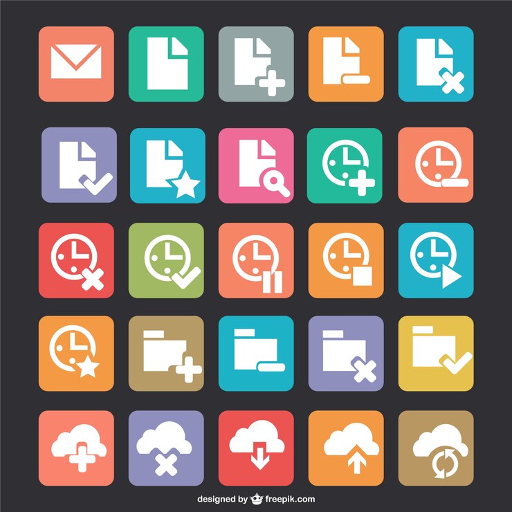 Vector Gratis internet elements icons
