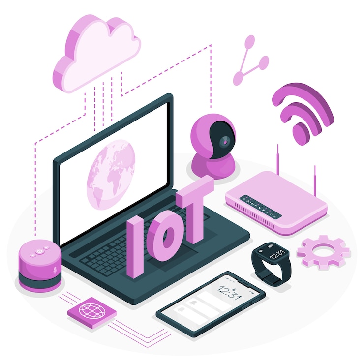 Vector Gratis internet of things concept illustration