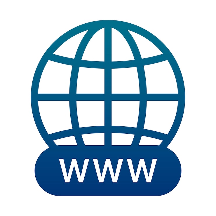 Vector Gratis internet world wide web gradien