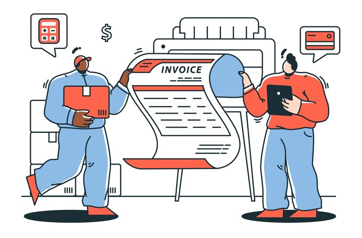 Vector Gratis invoice  concept illustration