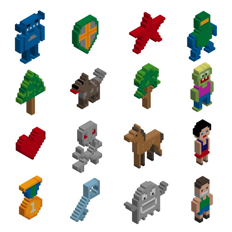 Vector Gratis isometric icons collection
