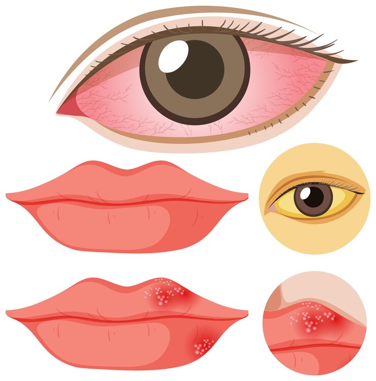 Vector Gratis jaundice disease vector concept