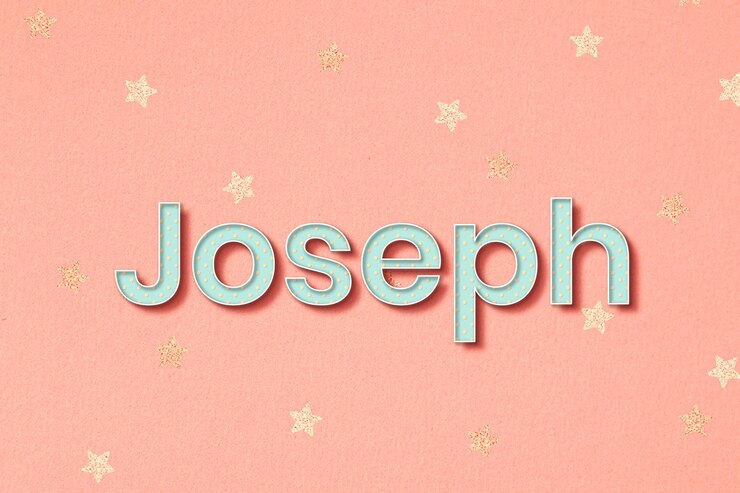 Vector Gratis joseph male name typography vector