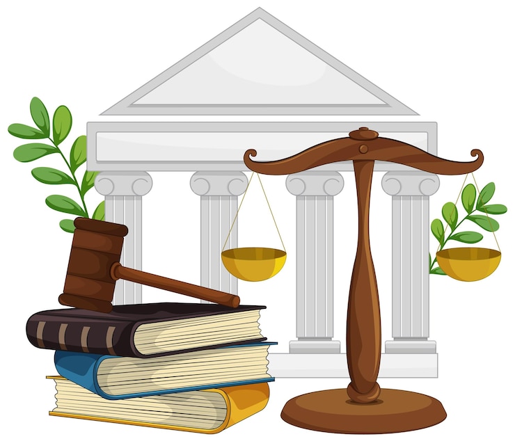Vector Gratis justice and law conceptual illustration