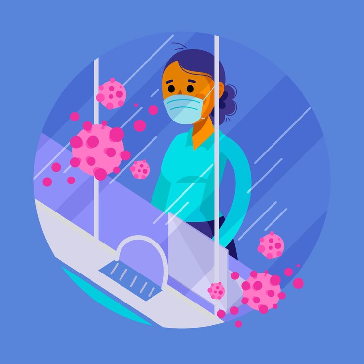 Vector Gratis kaca pelindung untuk konter