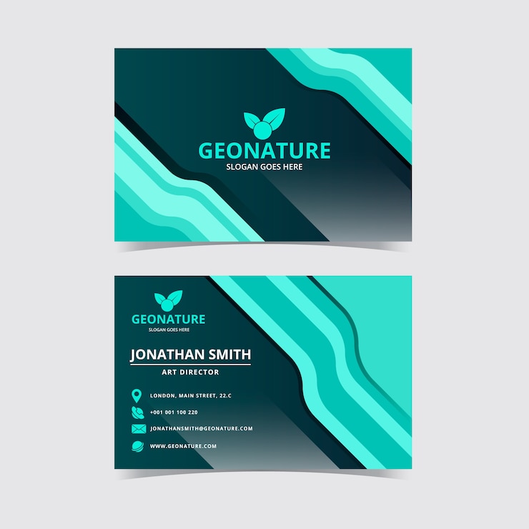 Vector Gratis kartu nama bisnis abstrak