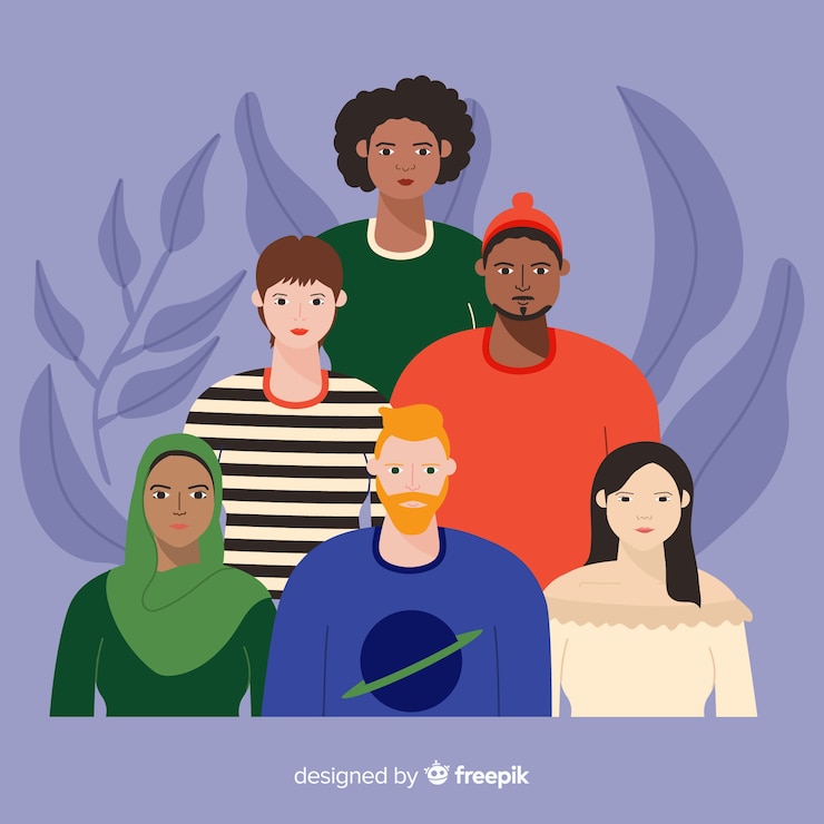 Vector Gratis keragaman budaya