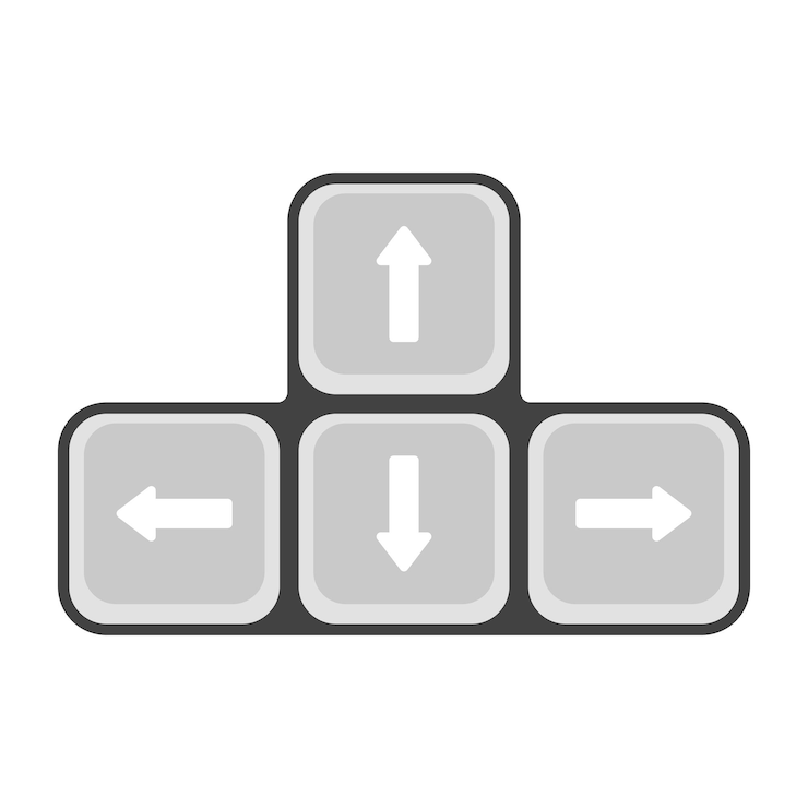 Vector Gratis keyboard arrow keys flat style