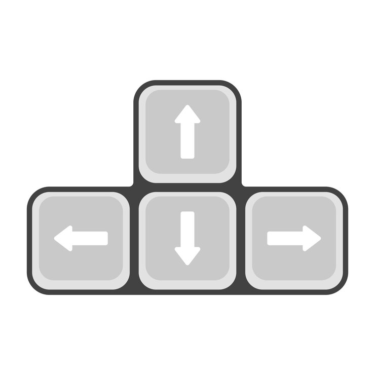 Vector Gratis keyboard arrow keys flat style