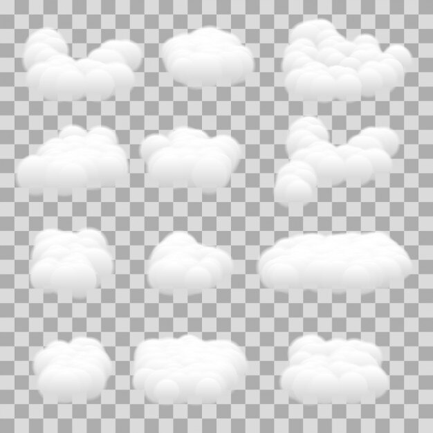Vector Gratis koleksi desain awan