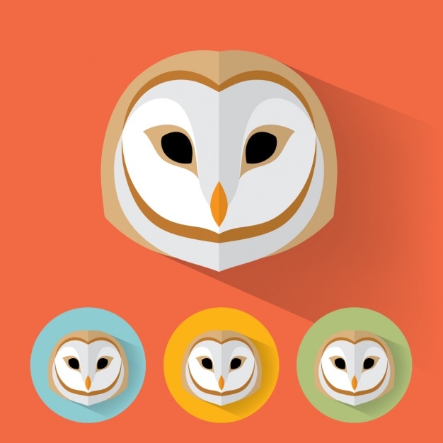 Vector Gratis koleksi desain burung hantu