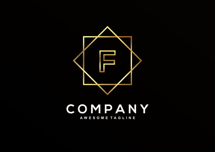 Vector Gratis koleksi desain logo mewah huruf f