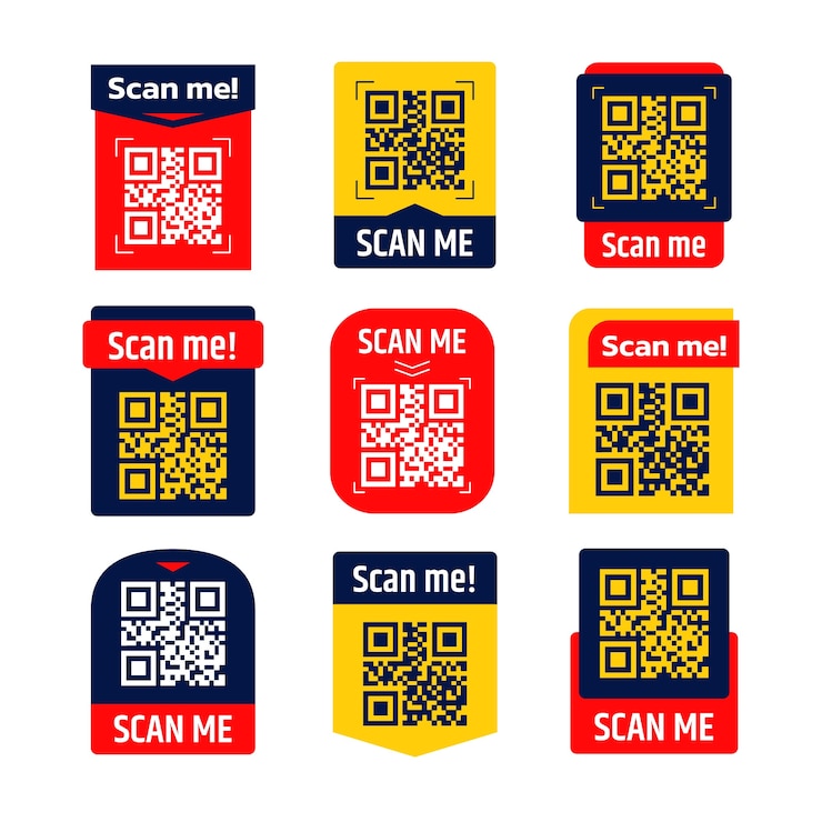 Vector Gratis koleksi desain stempel pindai saya