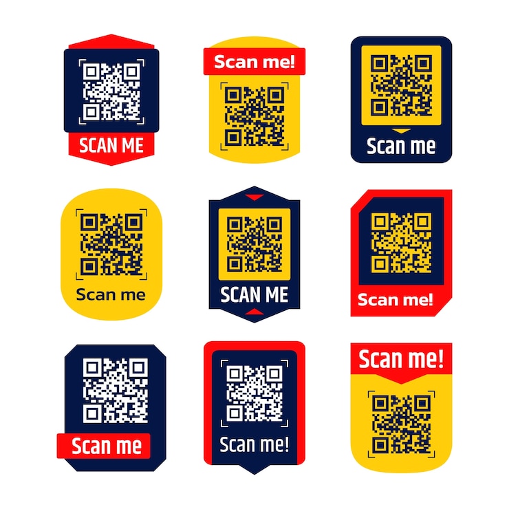 Vector Gratis koleksi desain stempel pindai saya