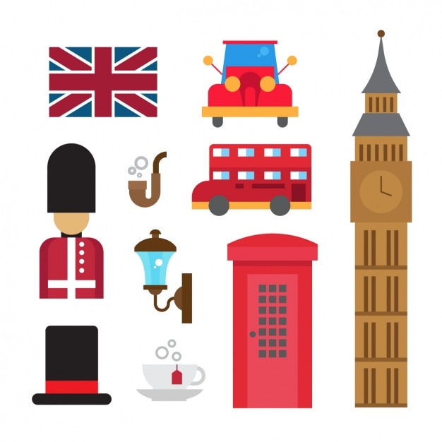 Vector Gratis koleksi elemen british