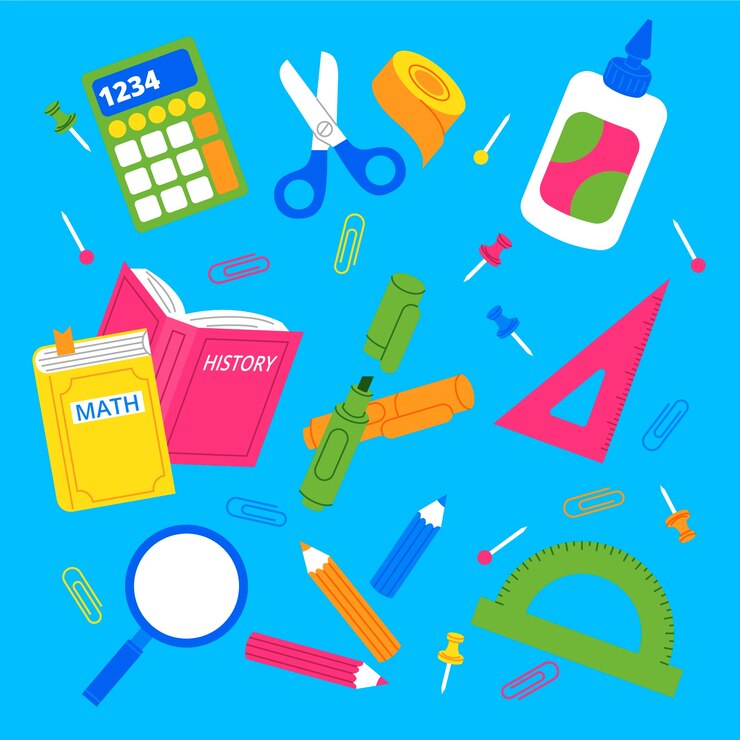 Vector Gratis koleksi elemen datar kembali ke sekolah