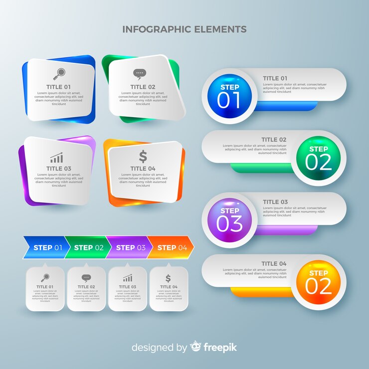 Vector Gratis koleksi elemen infografis