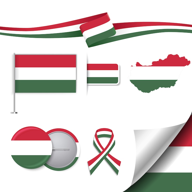 Vector Gratis koleksi elemen representatif hungaria