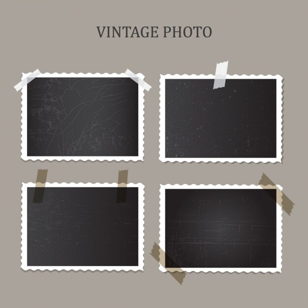Vector Gratis koleksi foto vintage