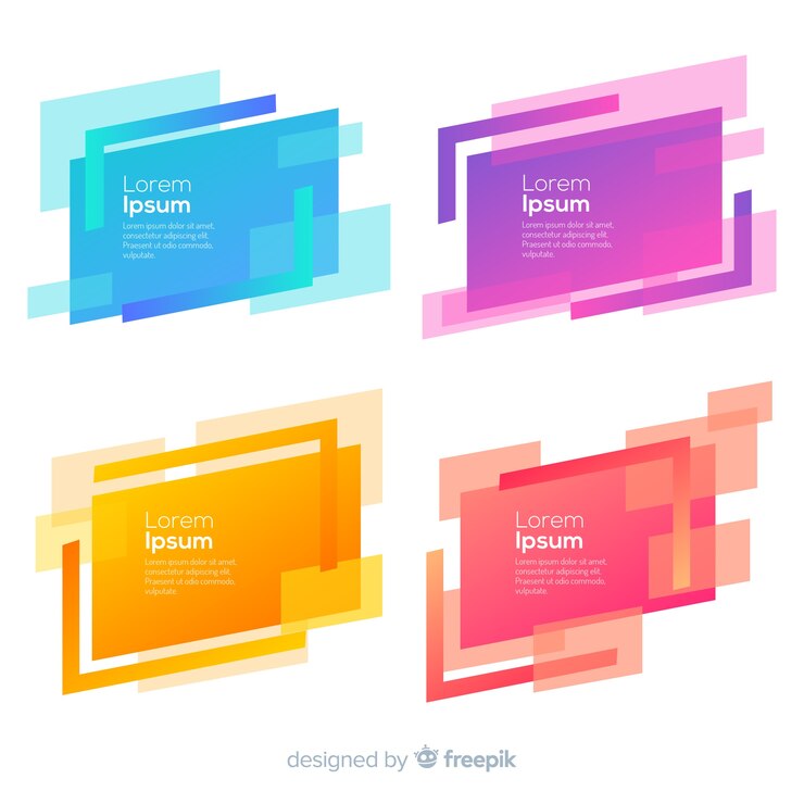 Vector Gratis koleksi geometris abstrak