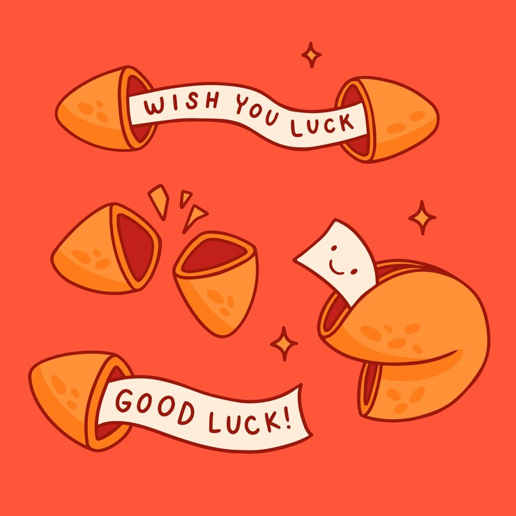 Vector Gratis koleksi kue keberuntungan digambar tangan