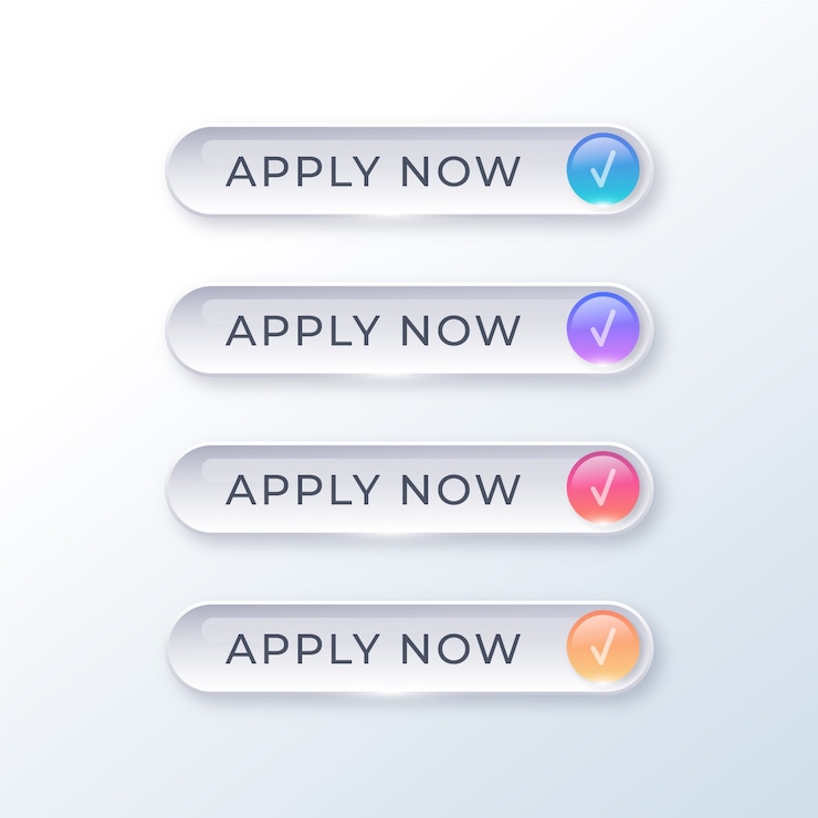 Vector Gratis koleksi label gradien daftar sekarang