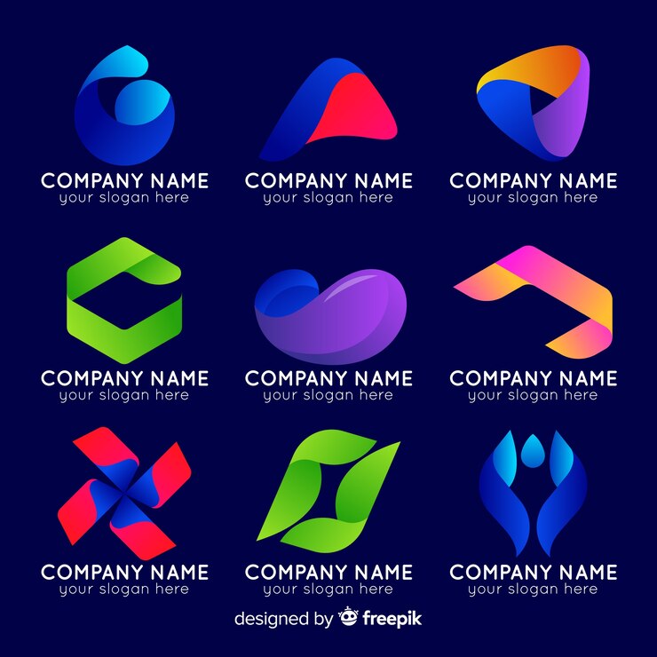 Vector Gratis koleksi logo abstrak gradien
