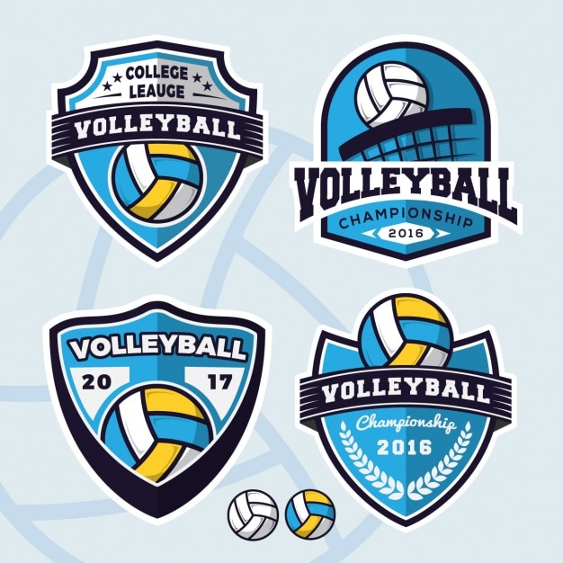 Vector Gratis koleksi logo bola voli