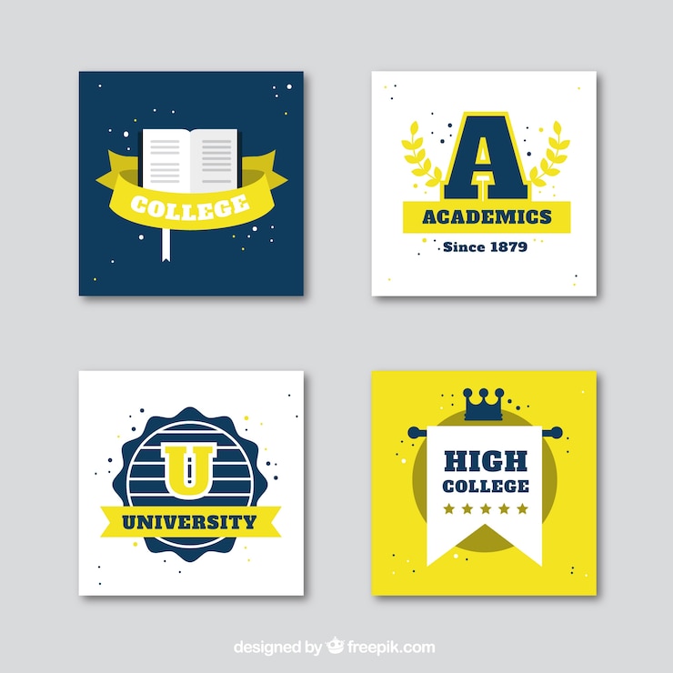 Vector Gratis koleksi logo perguruan tinggi