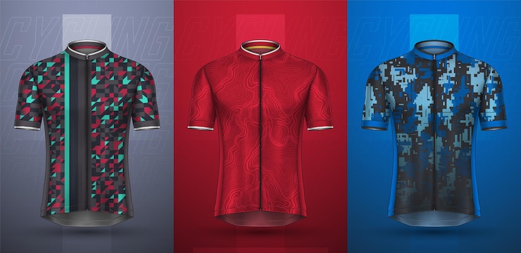 Vector Gratis koleksi premium jersey sepeda