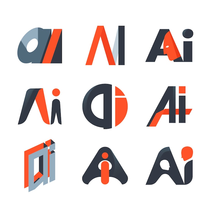 Vector Gratis koleksi templat logo ai desain datar