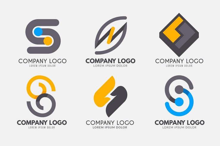 Vector Gratis koleksi templat logo s desain datar